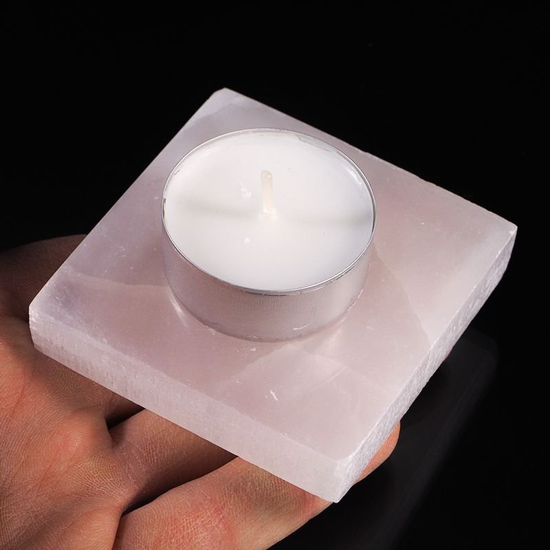 SELENIT - KAMIEŃ KSIĘŻYCOWY - PODSTAWKA POD TEALIGHT