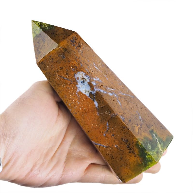 OPAL ZIELONY - OBELISK 165 mm - MADAGASKAR