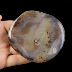 AGAT, CHALCEDON Z DENDRYTAMI - OTOCZAK 83 mm - MADAGASKAR