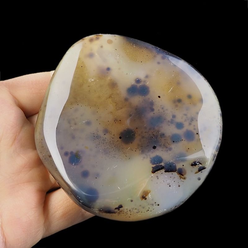 AGAT, CHALCEDON Z DENDRYTAMI - OTOCZAK 83 mm - MADAGASKAR