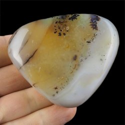 AGAT, CHALCEDON Z DENDRYTAMI - OTOCZAK 78 mm - MADAGASKAR