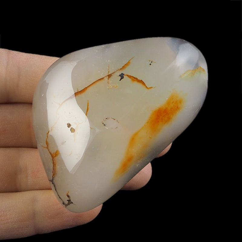 CHALCEDON Z DENDRYTAMI - OTOCZAK 72 mm - MADAGASKAR