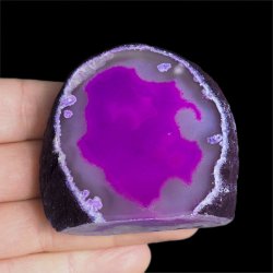 AGAT FIOLETOWY - STOJĄCA FORMA - 61mm - BRAZYLIA