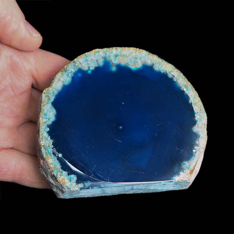 AGAT NIEBIESKI - STOJĄCA FORMA - 87 mm - BRAZYLIA