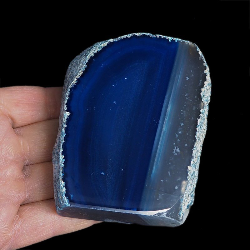 AGAT NIEBIESKI - STOJĄCA FORMA - 83 mm - BRAZYLIA