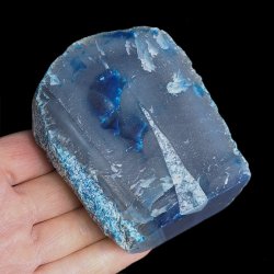 AGAT NIEBIESKI - STOJĄCA FORMA - 83 mm - BRAZYLIA