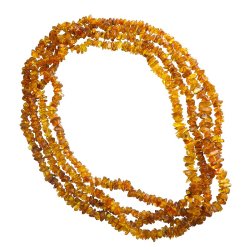 BURSZTYN - NASZYJNIK Z NATURALNYCH KAMIENI - 68 -70 cm