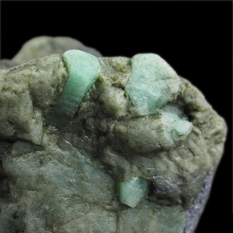 SZMARAGD, MOLIBDENIT - 63 mm - BRAZYLIA