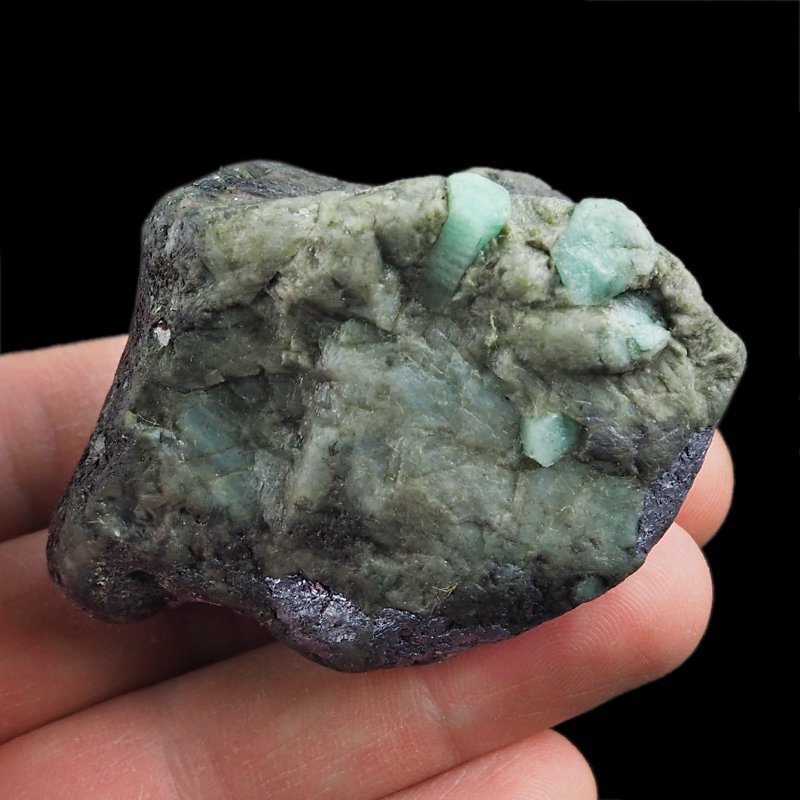 SZMARAGD, MOLIBDENIT - 63 mm - BRAZYLIA