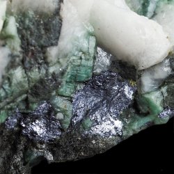 SZMARAGD, MOLIBDENIT - 61 mm - BRAZYLIA