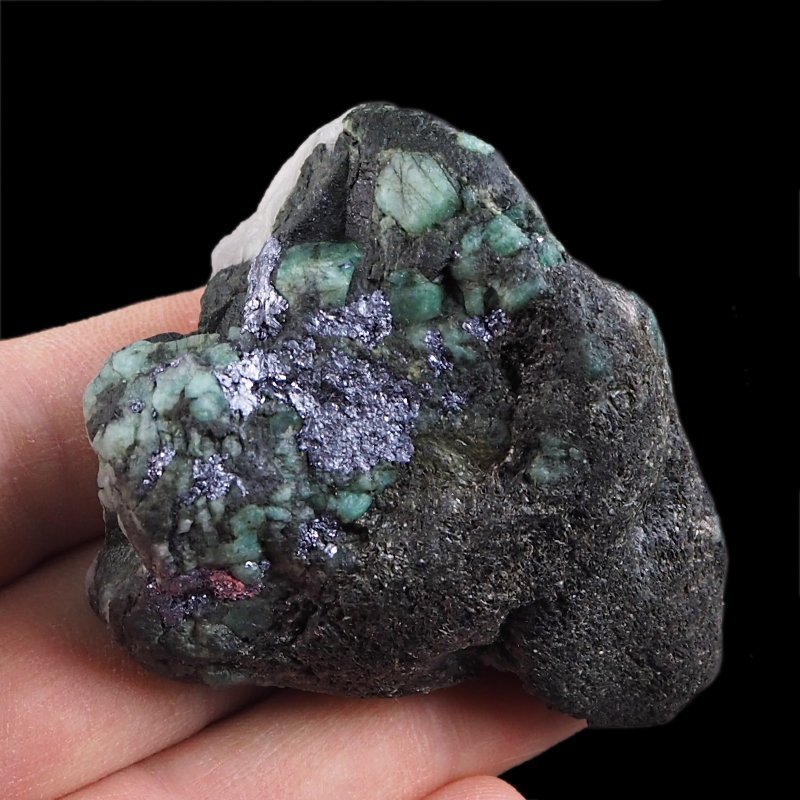 SZMARAGD, MOLIBDENIT - 61 mm - BRAZYLIA