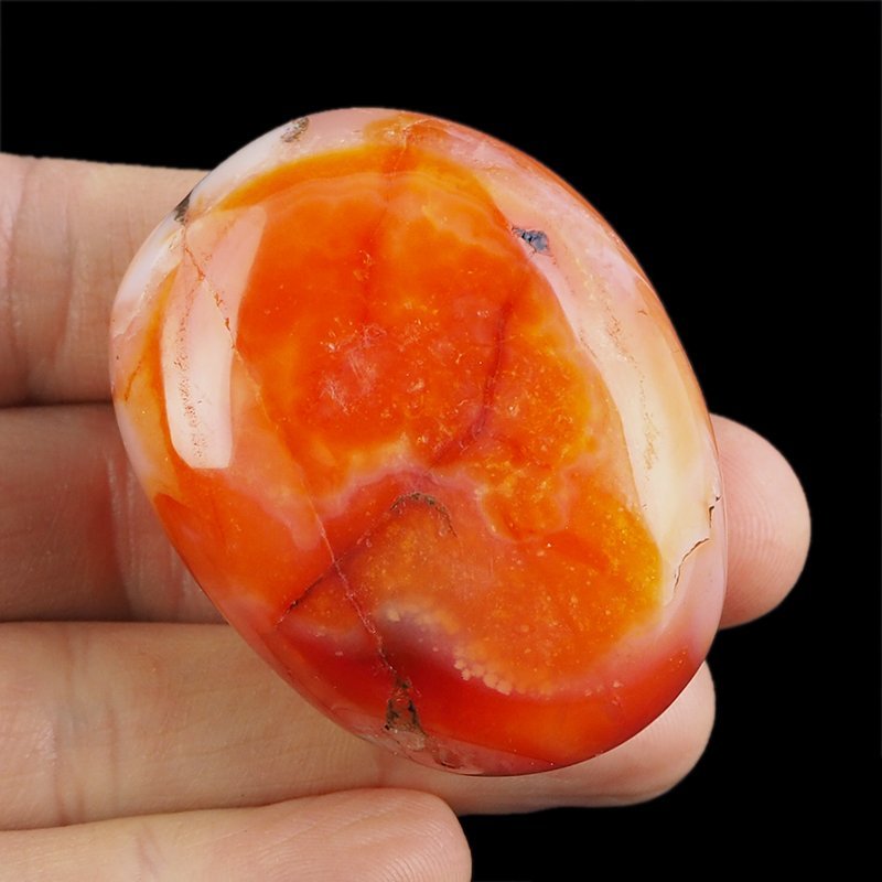 KARNEOL, AGAT - OTOCZAK - 52 mm - MADAGASKAR