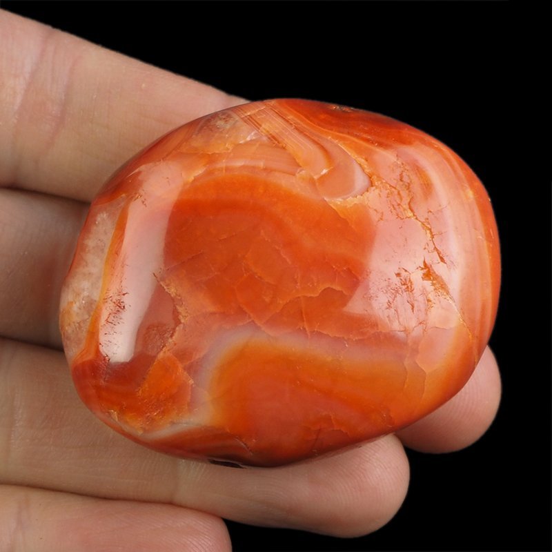 KARNEOL, AGAT - OTOCZAK - 52 mm - MADAGASKAR
