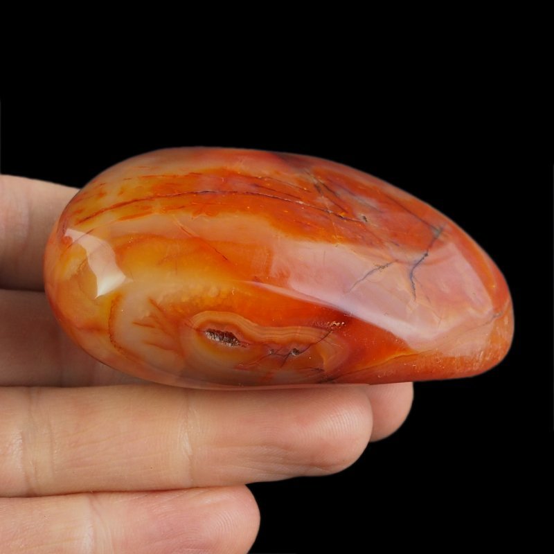 KARNEOL, AGAT - OTOCZAK - 71 mm - MADAGASKAR