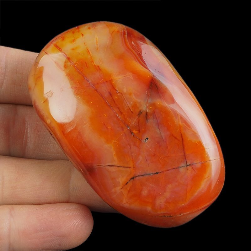 KARNEOL, AGAT - OTOCZAK - 71 mm - MADAGASKAR