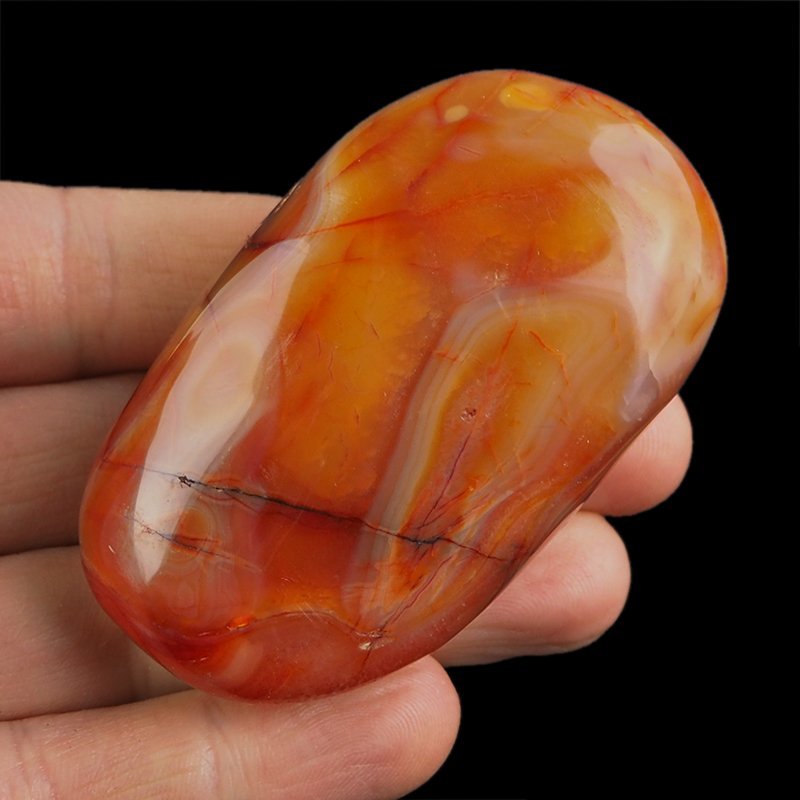 KARNEOL, AGAT - OTOCZAK - 71 mm - MADAGASKAR