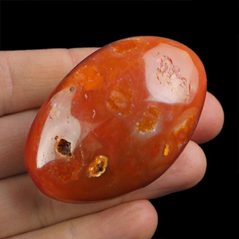 KARNEOL, AGAT - OTOCZAK - 58 mm - MADAGASKAR
