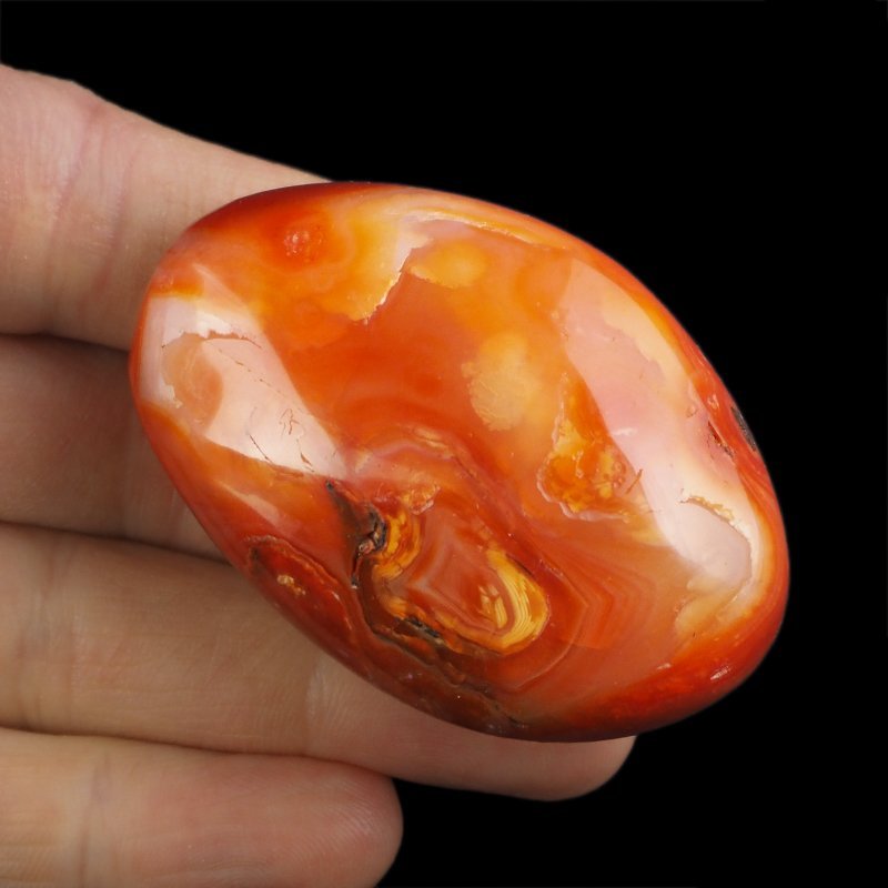 KARNEOL, AGAT - OTOCZAK - 58 mm - MADAGASKAR