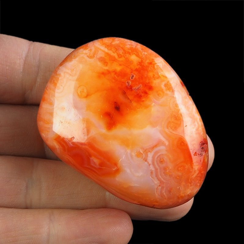 KARNEOL, AGAT - OTOCZAK - 56 mm - MADAGASKAR