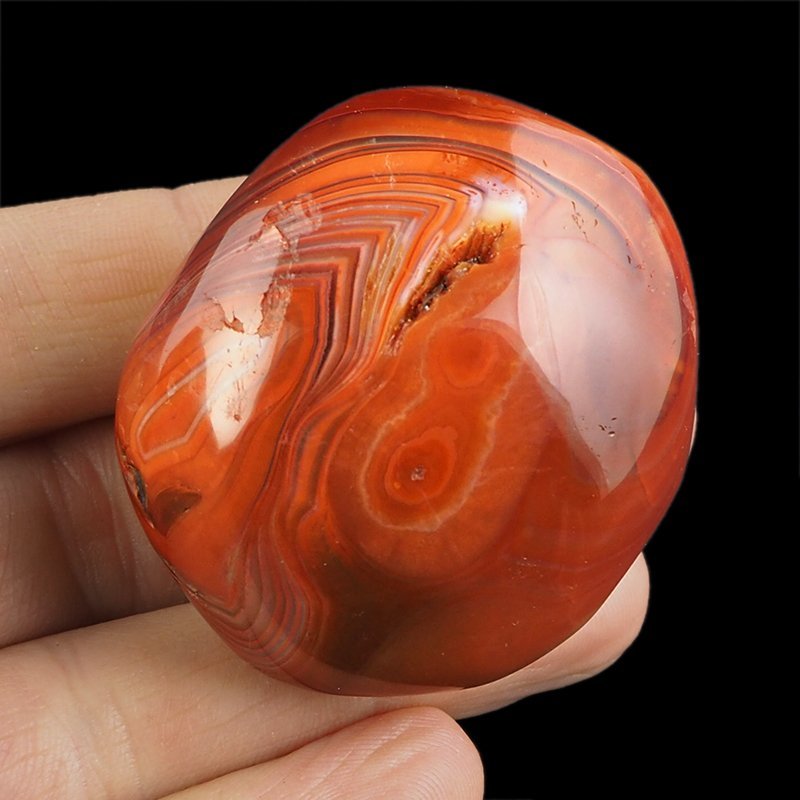 KARNEOL, AGAT - OTOCZAK - 49 mm - MADAGASKAR