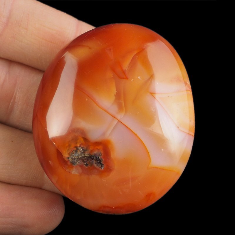 KARNEOL, AGAT - OTOCZAK - 52 mm - MADAGASKAR