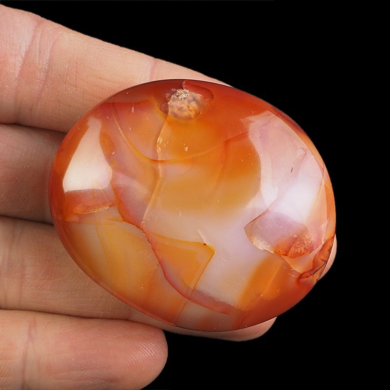 KARNEOL, AGAT - OTOCZAK - 52 mm - MADAGASKAR