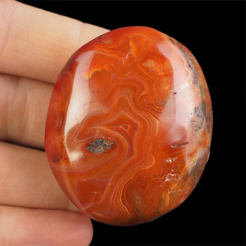 KARNEOL, AGAT - OTOCZAK - 51 mm - MADAGASKAR