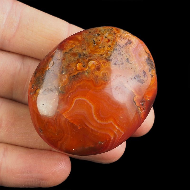 KARNEOL, AGAT - OTOCZAK - 51 mm - MADAGASKAR