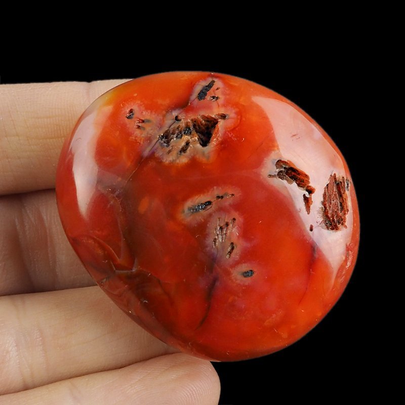 KARNEOL, AGAT - OTOCZAK - 52 mm - MADAGASKAR
