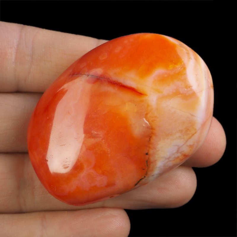 KARNEOL, AGAT - OTOCZAK - 58 mm - MADAGASKAR