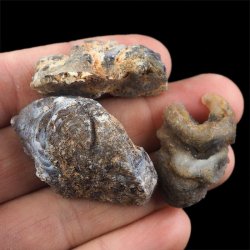AGAT - ZESTAW TRZECH GEODEK - 33-41 mm  - BRAZYLIA