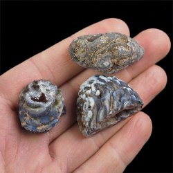 AGAT - ZESTAW TRZECH GEODEK - 25-37 mm  - BRAZYLIA