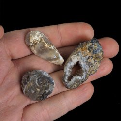 AGAT - ZESTAW TRZECH GEODEK - 24-41 mm  - BRAZYLIA