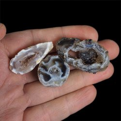AGAT - ZESTAW TRZECH GEODEK - 24-41 mm  - BRAZYLIA