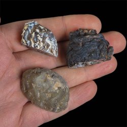 AGAT - ZESTAW TRZECH GEODEK - 24-42 mm  - BRAZYLIA