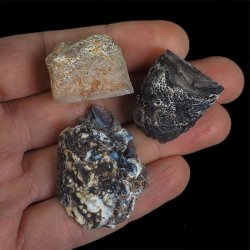 AGAT - ZESTAW TRZECH GEODEK - 24-42 mm  - BRAZYLIA