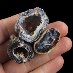 AGAT - ZESTAW TRZECH GEODEK - 28-33 mm  - BRAZYLIA