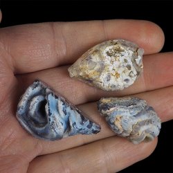 AGAT - ZESTAW TRZECH GEODEK - 30-34 mm  - BRAZYLIA