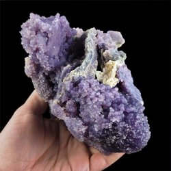 CHALCEDON WINOGRONOWY, AGAT (AMETYST) WINOGRONOWY - 148 mm - INDONEZJA