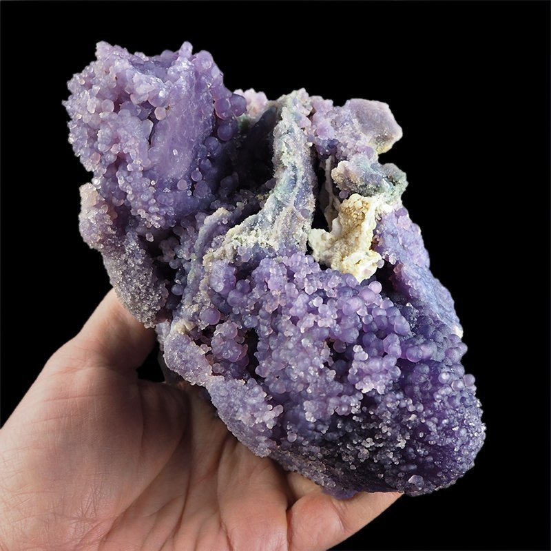 CHALCEDON WINOGRONOWY, AGAT (AMETYST) WINOGRONOWY - 148 mm - INDONEZJA