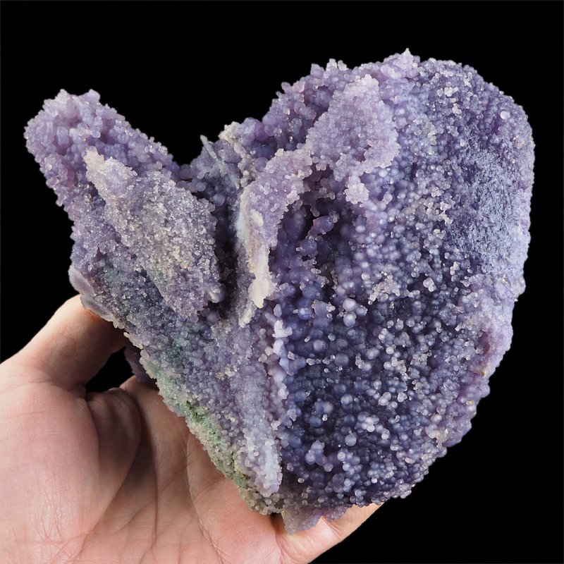 CHALCEDON WINOGRONOWY, AGAT (AMETYST) WINOGRONOWY - 148 mm - INDONEZJA