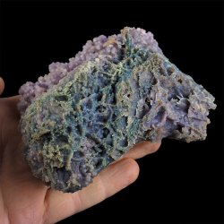 CHALCEDON WINOGRONOWY, AGAT (AMETYST) WINOGRONOWY - 111 mm - INDONEZJA