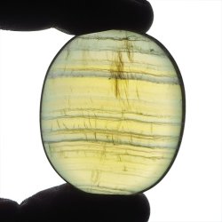 ŻÓŁTY FLUORYT - PŁASKI OTOCZAK - 42 mm