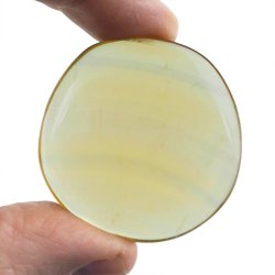 ŻÓŁTY FLUORYT - PŁASKI OTOCZAK - 42 mm