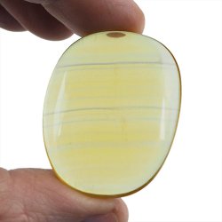 ŻÓŁTY FLUORYT - PŁASKI OTOCZAK - 41 mm