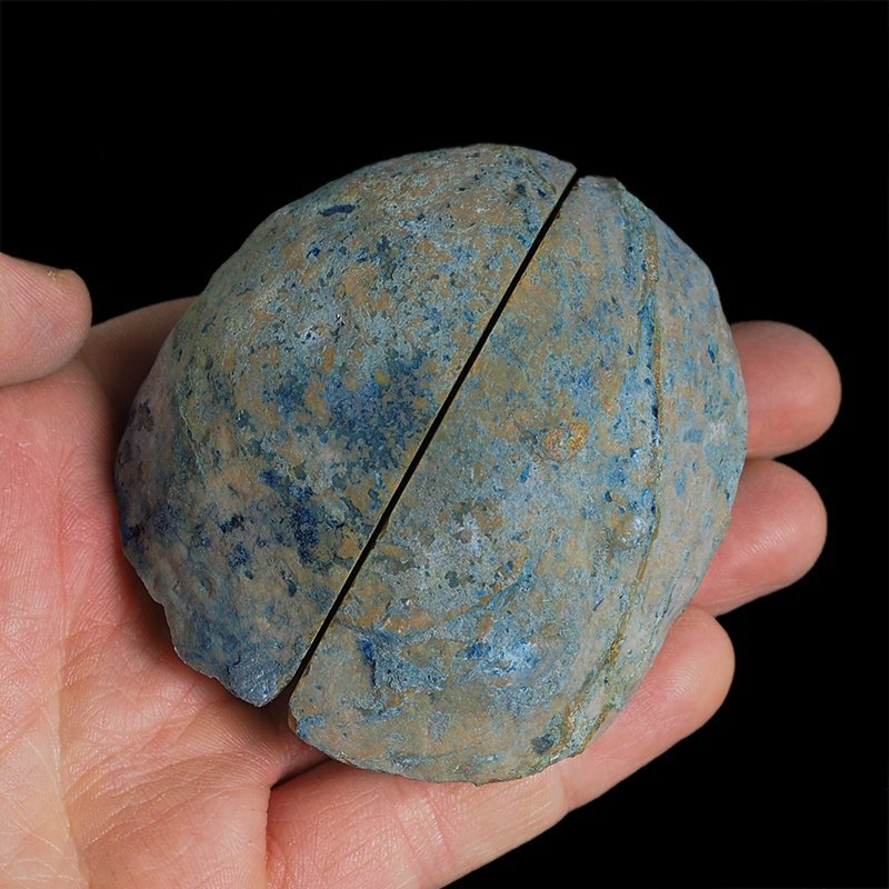 AGAT NIEBIESKI - DWIE POŁÓWKI - 74 mm - BRAZYLIA
