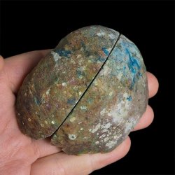 AGAT NIEBIESKI - DWIE POŁÓWKI - 74 mm - BRAZYLIA