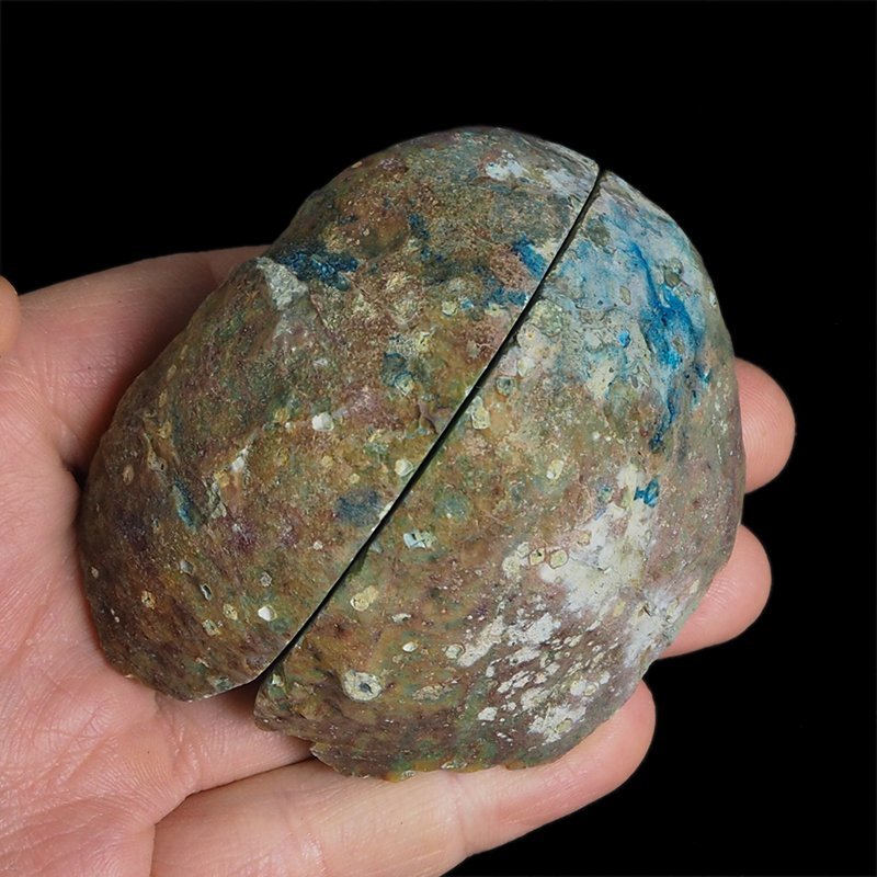 AGAT NIEBIESKI - DWIE POŁÓWKI - 74 mm - BRAZYLIA