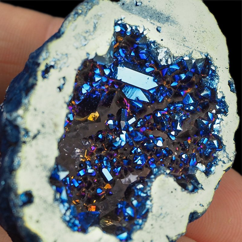 KRYSZTAŁ GÓRSKI - BLUE AURA - GEODA - 49 mm