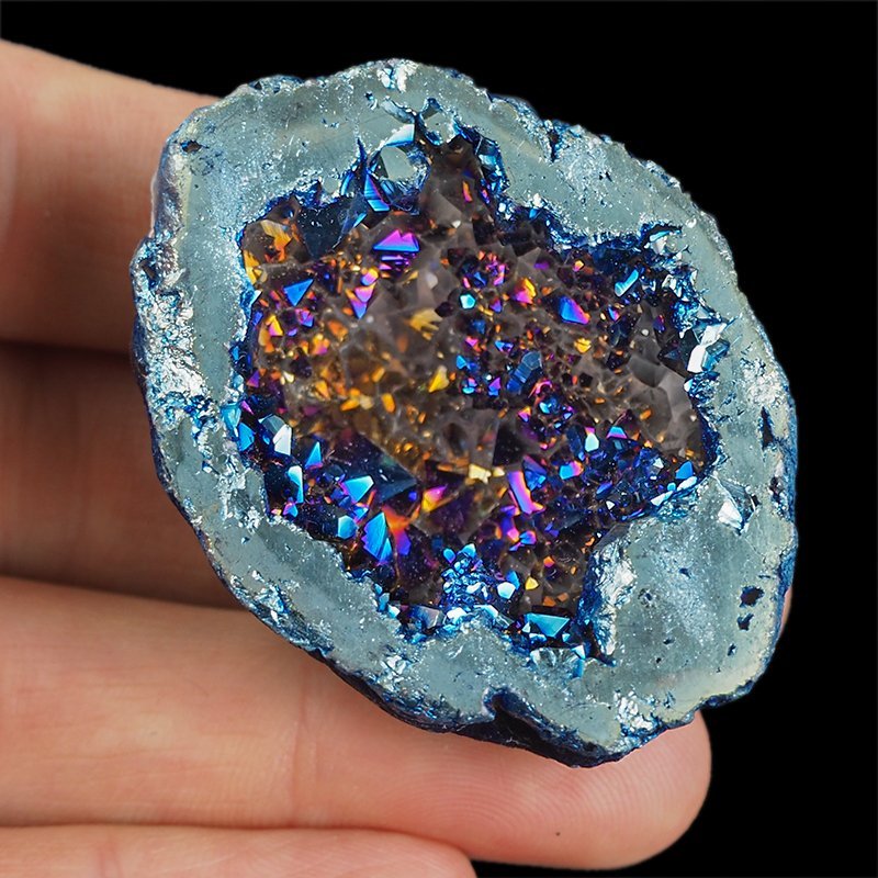 KRYSZTAŁ GÓRSKI - BLUE AURA - GEODA - 50 mm